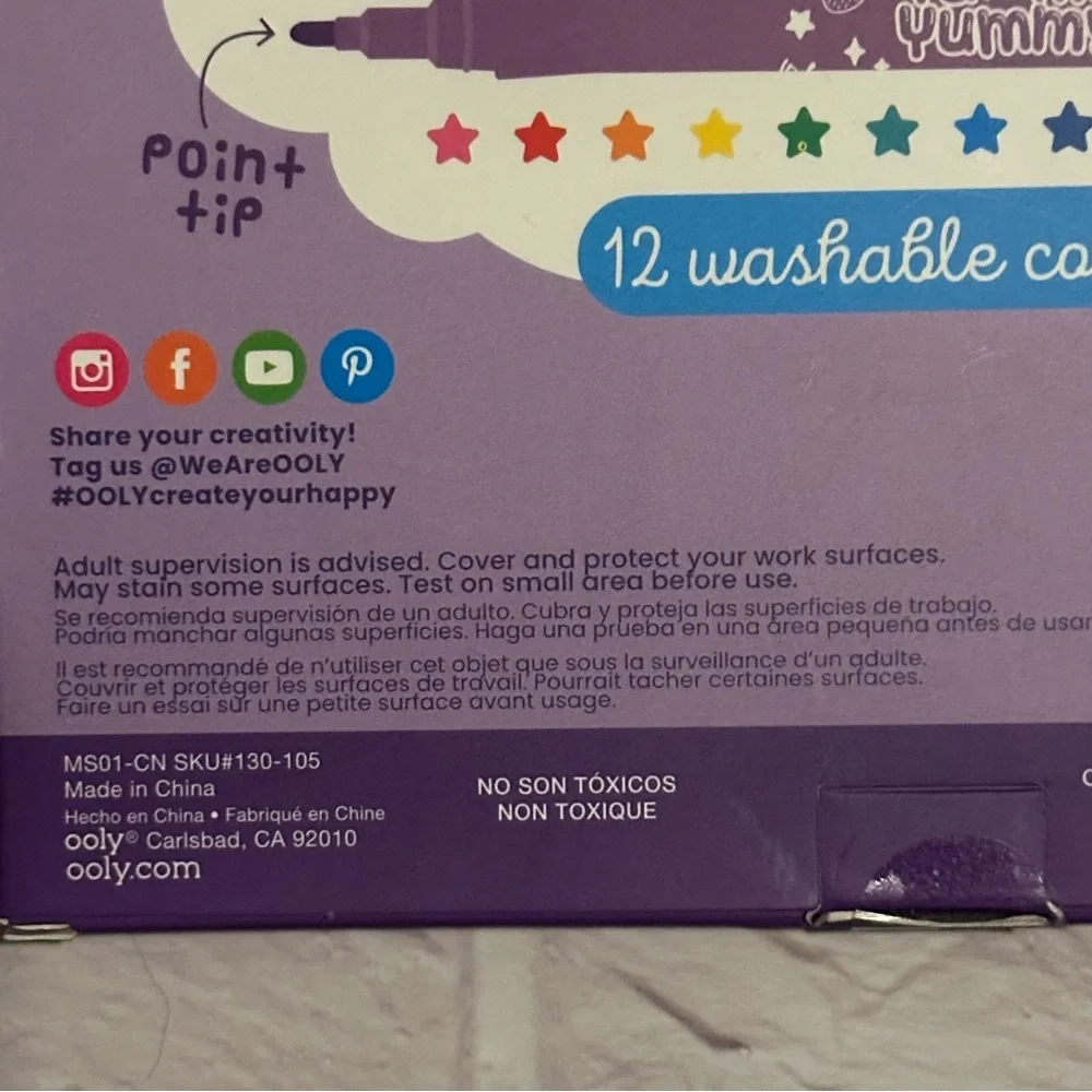 🏷 NWT Paper Mate Flair | 'Tropical Vacation' Med Point Felt Tip Pens 12 Pk - Picture 4 of 5